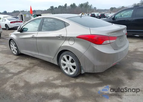 2013 Hyundai Elantra Limited z USA, uszkodzony, nr VIN 5NPDH4AE6DH300114